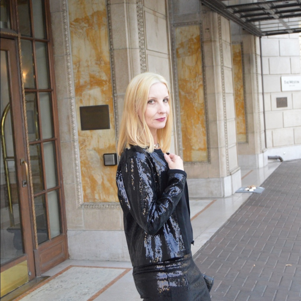 Lynn Ritchie Sequin Jacket & Skirt